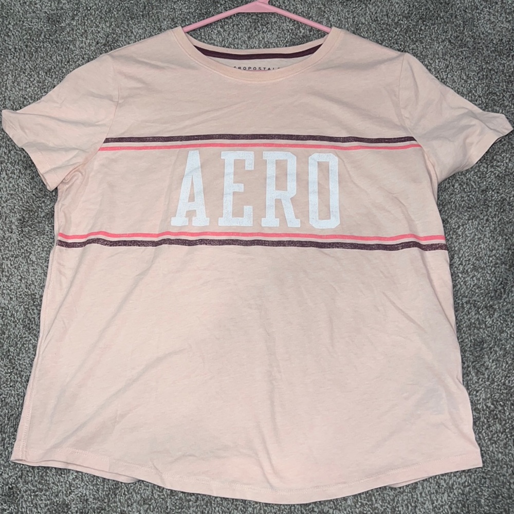 Blush pink short sleeve shirt